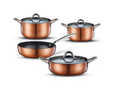 Copperfield 7 Parça Yanmaz Yapışmaz İndüksiyonlu Seramik Tencere Seti
