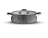 Stone-H 30 cm Çizilmez Yanmaz Yapışmaz Basık Tencere