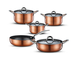 Copperfield 9 Parça Yanmaz Yapışmaz İndüksiyonlu Seramik Tencere Seti