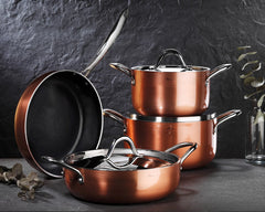 Copperfield 7 Parça Yanmaz Yapışmaz İndüksiyonlu Seramik Tencere Seti