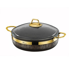 Brioni Royal Stone 7 Parça Kum Taşı&Altın Taş Granit Tencere Seti