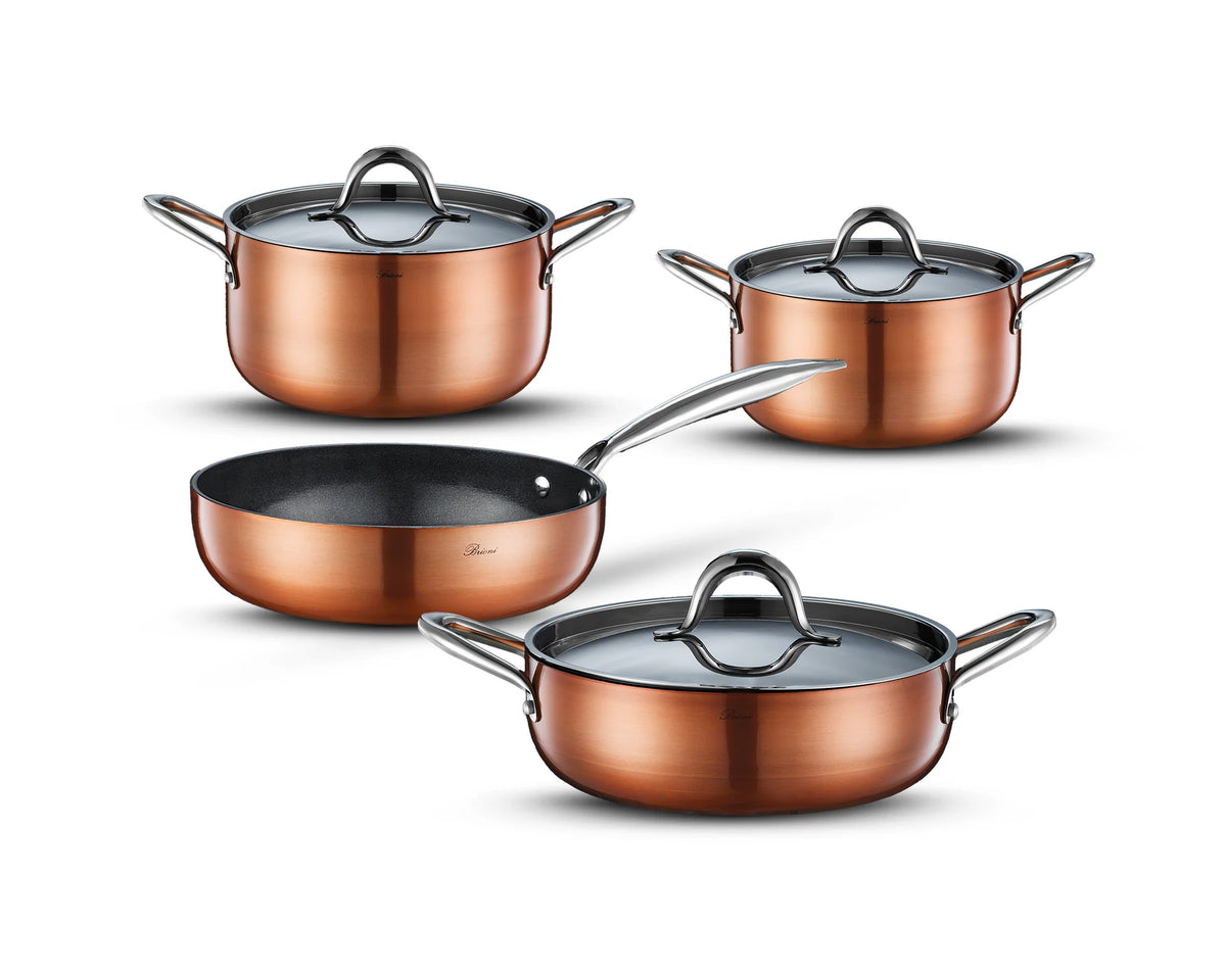 Copperfield 7 Parça Yanmaz Yapışmaz İndüksiyonlu Seramik Tencere Seti