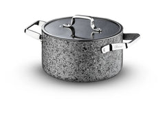 Stone-H 28 cm Çizilmez Yanmaz Yapışmaz Derin Tencere