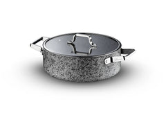 Stone-H 26 cm Çizilmez Yanmaz Yapışmaz Basık Tencere