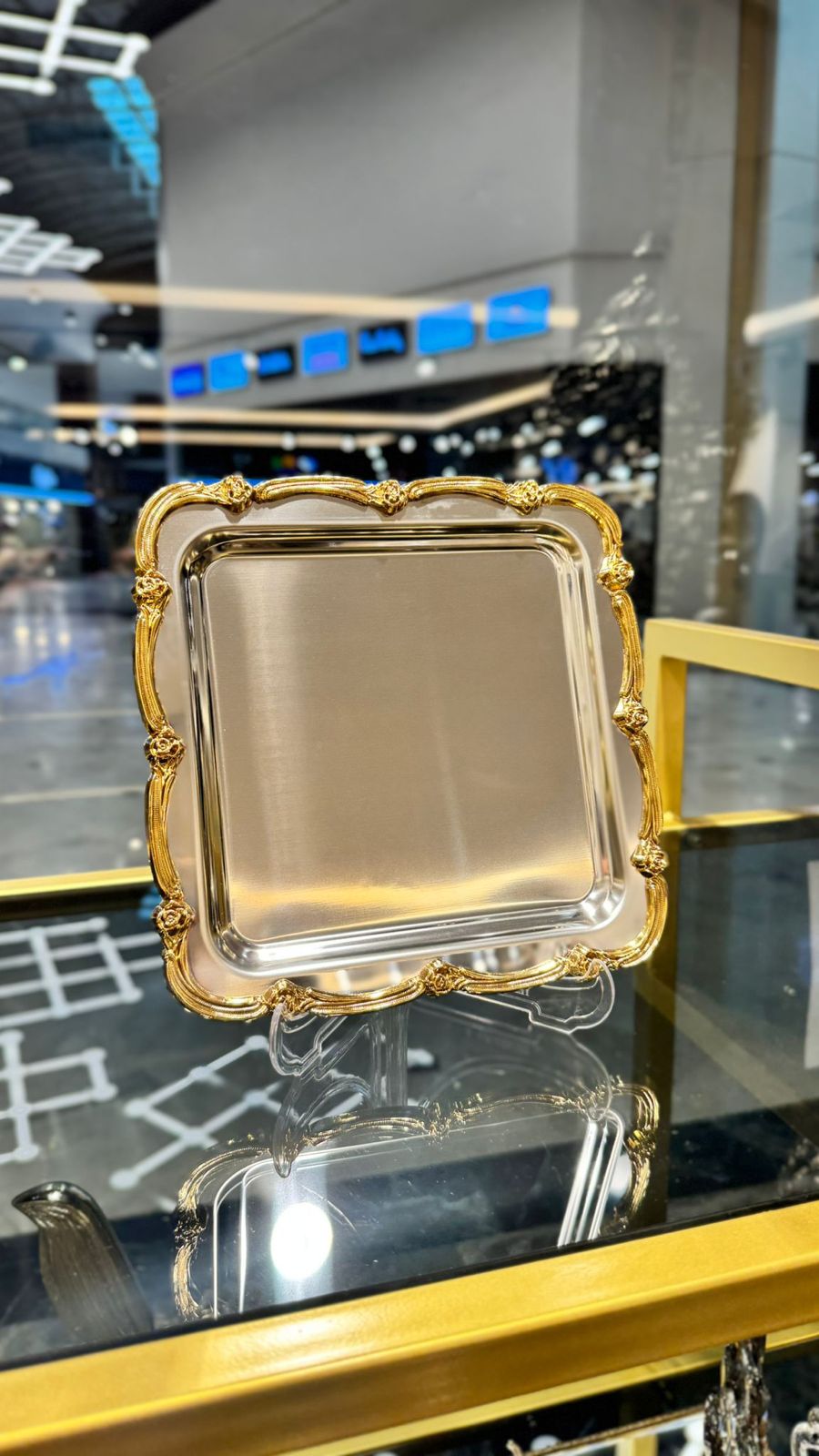 Kahve Sunum Tepsisi- Altın-3