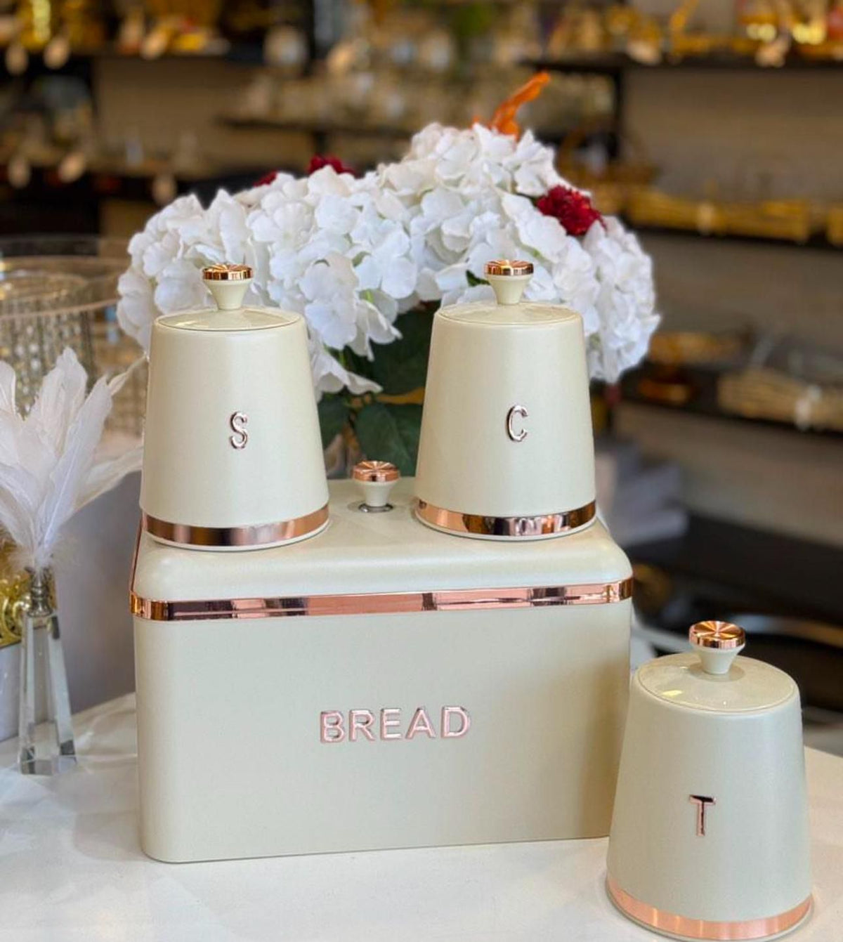 Üçlü Ekmeklik baharatlık set-Rose