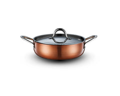 Copperfield 24 cm Yanmaz Yapışmaz İndüksiyonlu Seramik Basık Tencere