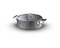 Stone-H 24 cm Çizilmez Yanmaz Yapışmaz Basık Tencere